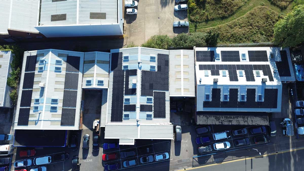 Solar panels on Whiteley Brooks